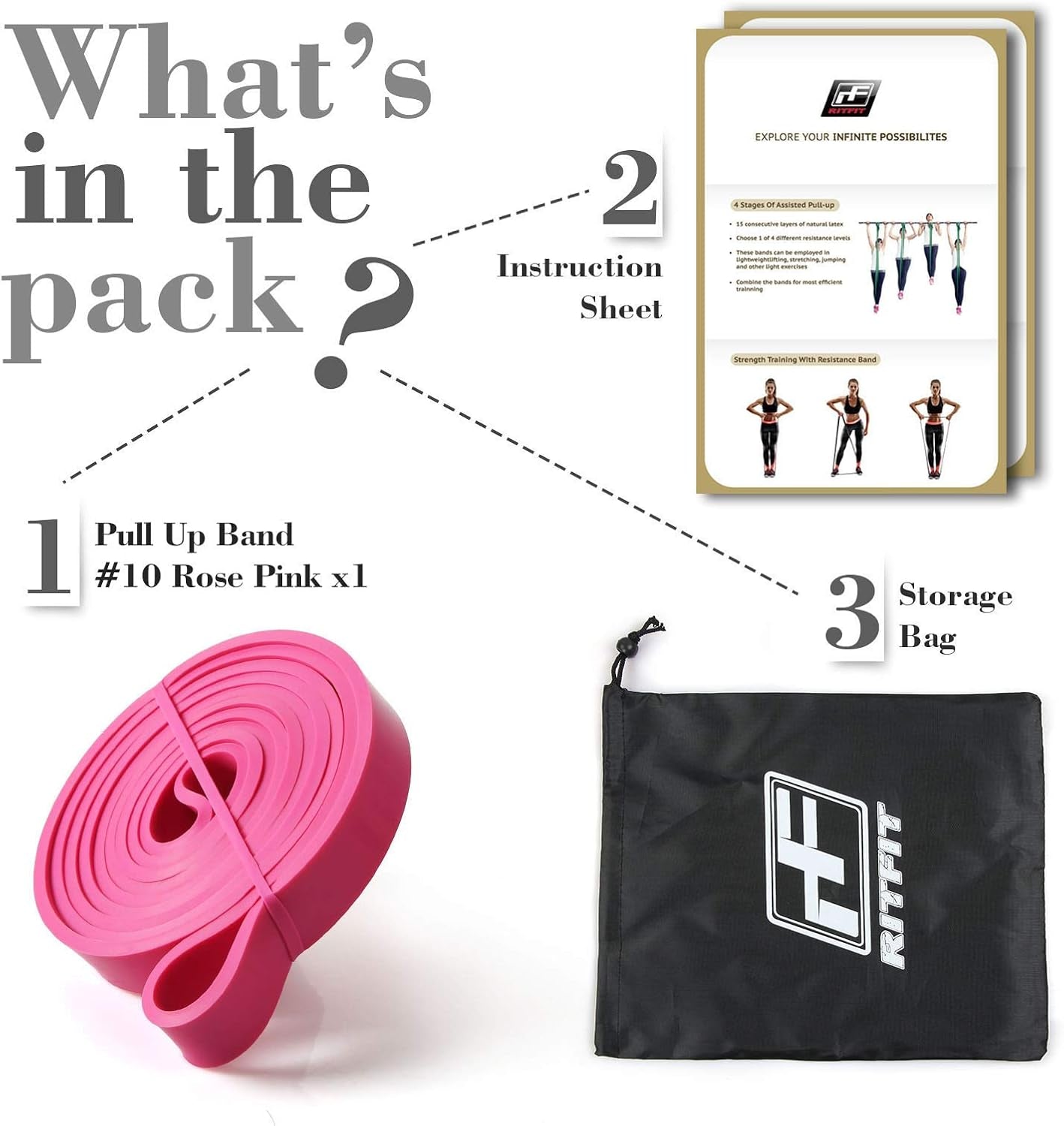 Pull up Assist Band - Premium Resistance Band for Pull up Assistance, Resistance Training, Body Stretching, Powerlifting, Mobility Training