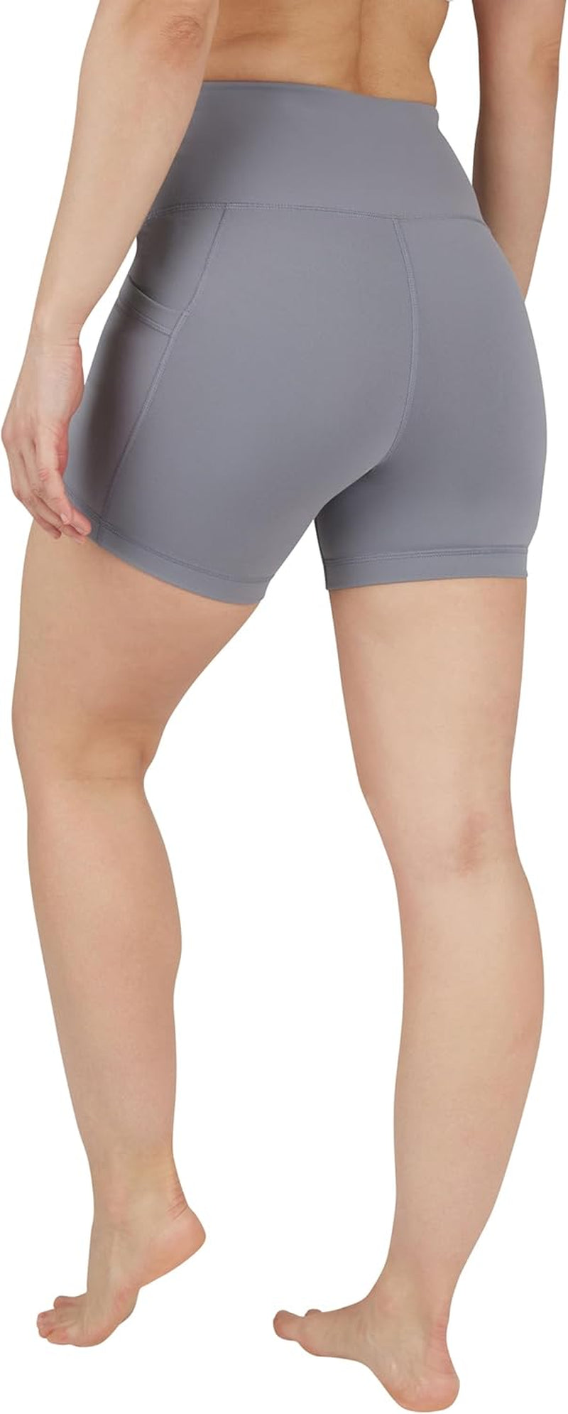 Womens High Waisted Biker Shorts with Side Pockets Workout Shorts 5”, 7”, 9”