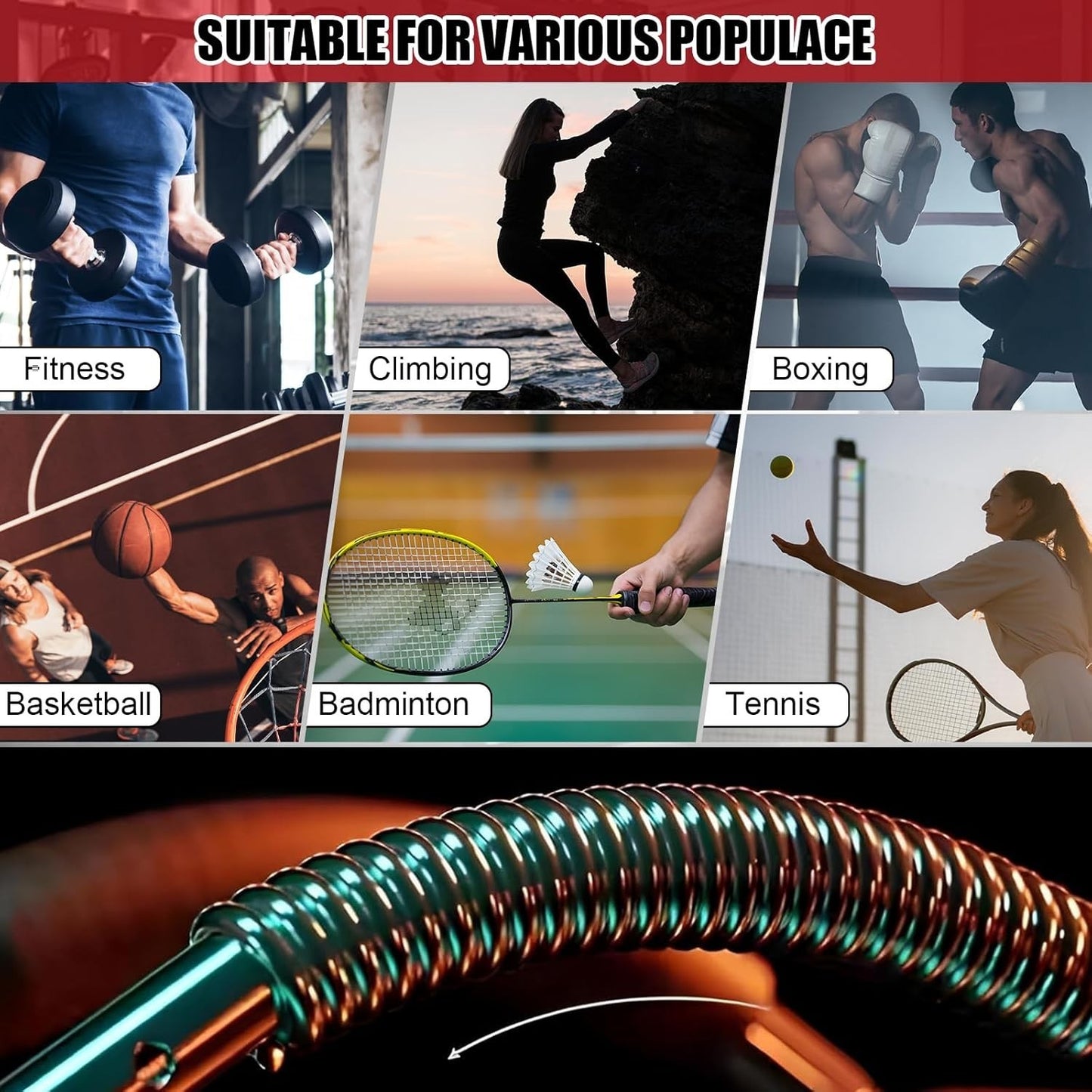 Gorilla Bar Twister Arm & Chest Trainer for Men – Adjustable 60-100Lb Chest S...