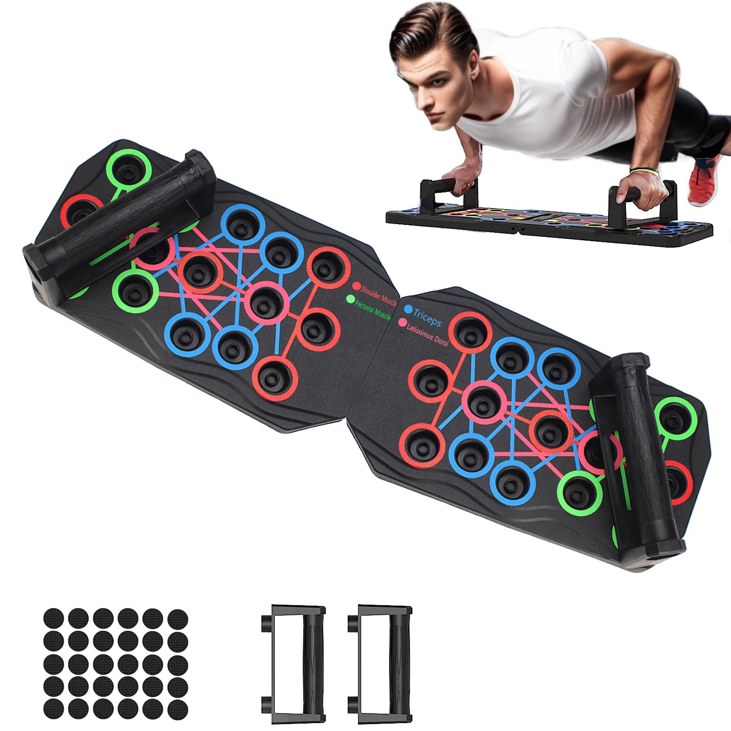 Push up Board Support Home Fitness Equipment Chest Muscle Training Multifunctional Sit up Training Board Small Fitness Equipment