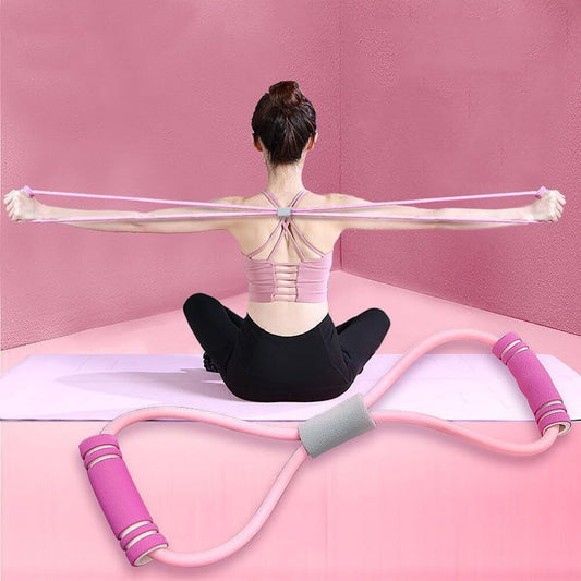 Fitness Figure 8 Yoga Pulling Rope Resistance Band & Arm Resistance Bands Workou