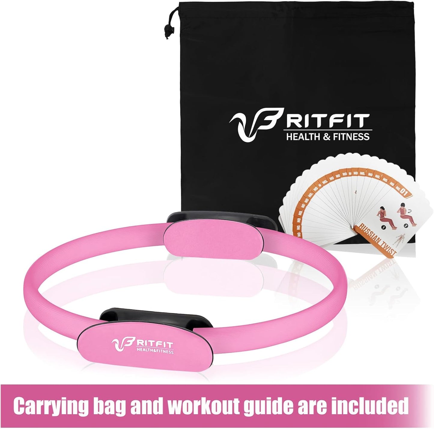 Ritfit Pilates Ring Circle - 14 Inch Magic Fitness Circle for Toning Inner & Out