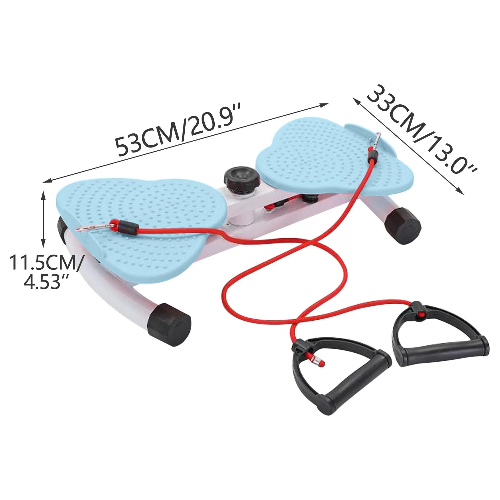 Waist Twister Machine with Resistance Bands - Ab Twist Board Non-Slip Twisting Machine Core Workouts for Home Gym Exercise Lover(Blue)