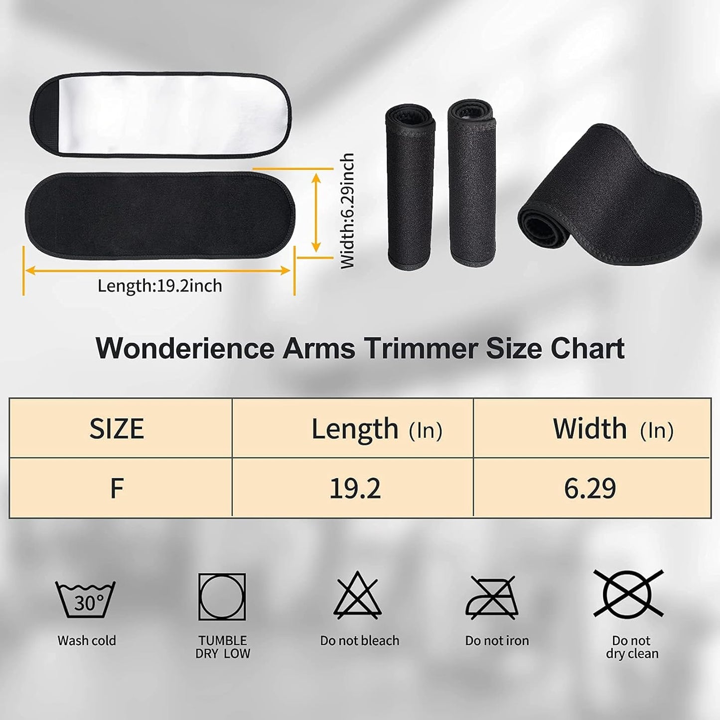 Arm Trimmers for Women Pair Sauna Sweat Arm Shaper Bands Adjustable Arm Trainer Toner Sleeves for Sports Workout