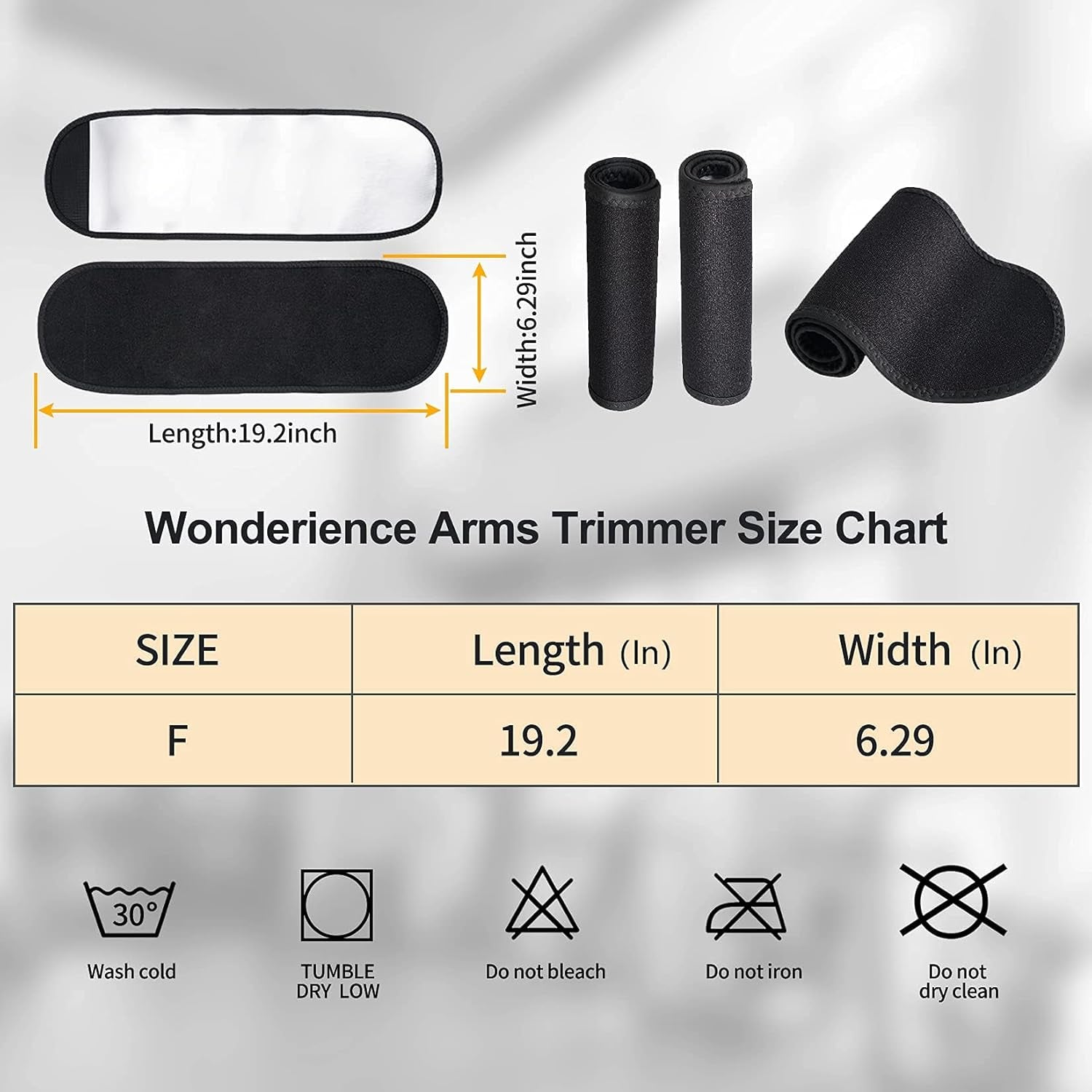 Arm Trimmers for Women Pair Sauna Sweat Arm Shaper Bands Adjustable Arm Trainer Toner Sleeves for Sports Workout