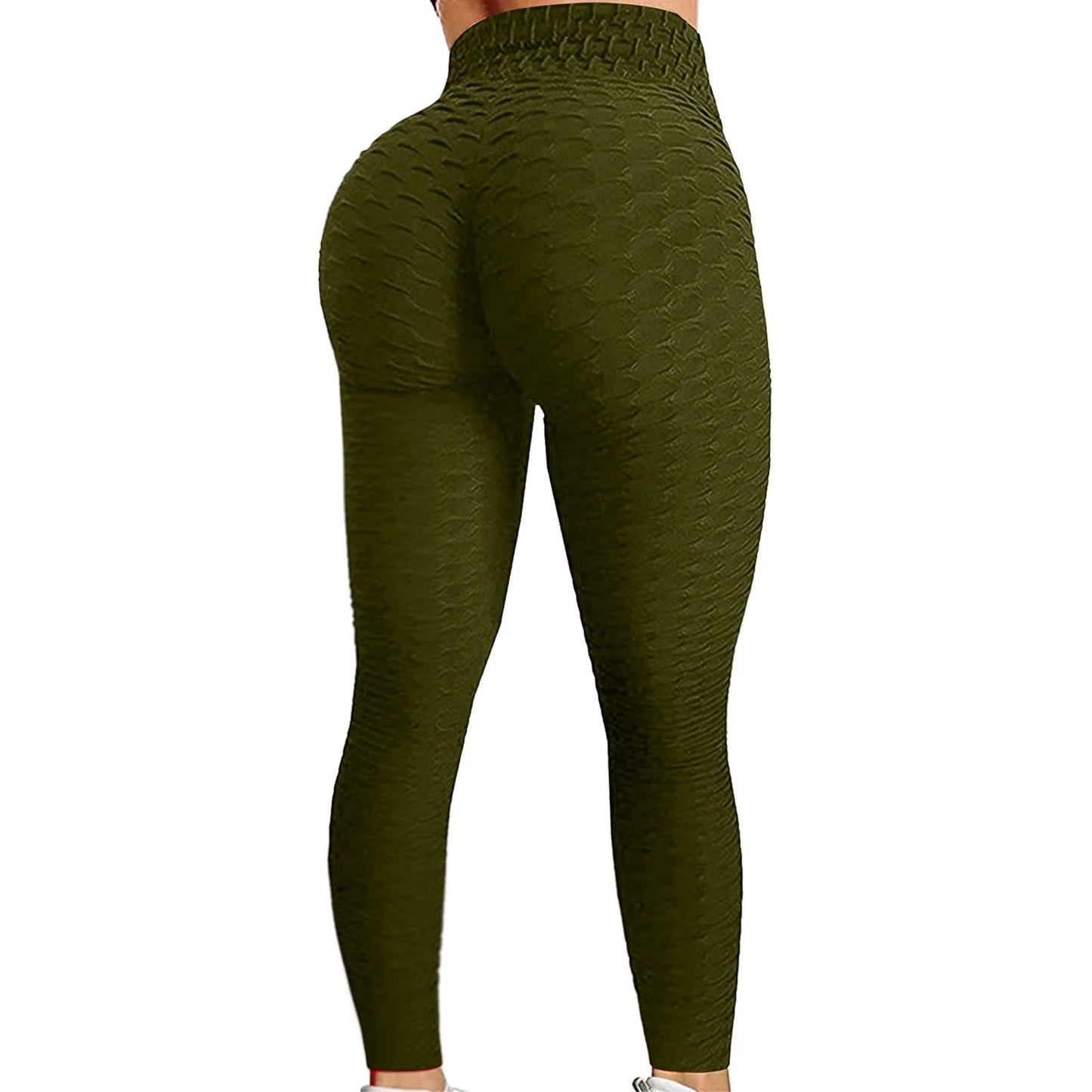 Womens High Waisted Workout Yoga Pants Seamless Butt Lifting Leggings Compression Tummy Control Stretchy Jogger Tights