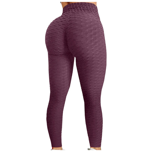 Womens High Waisted Workout Yoga Pants Seamless Butt Lifting Leggings Compression Tummy Control Stretchy Jogger Tights