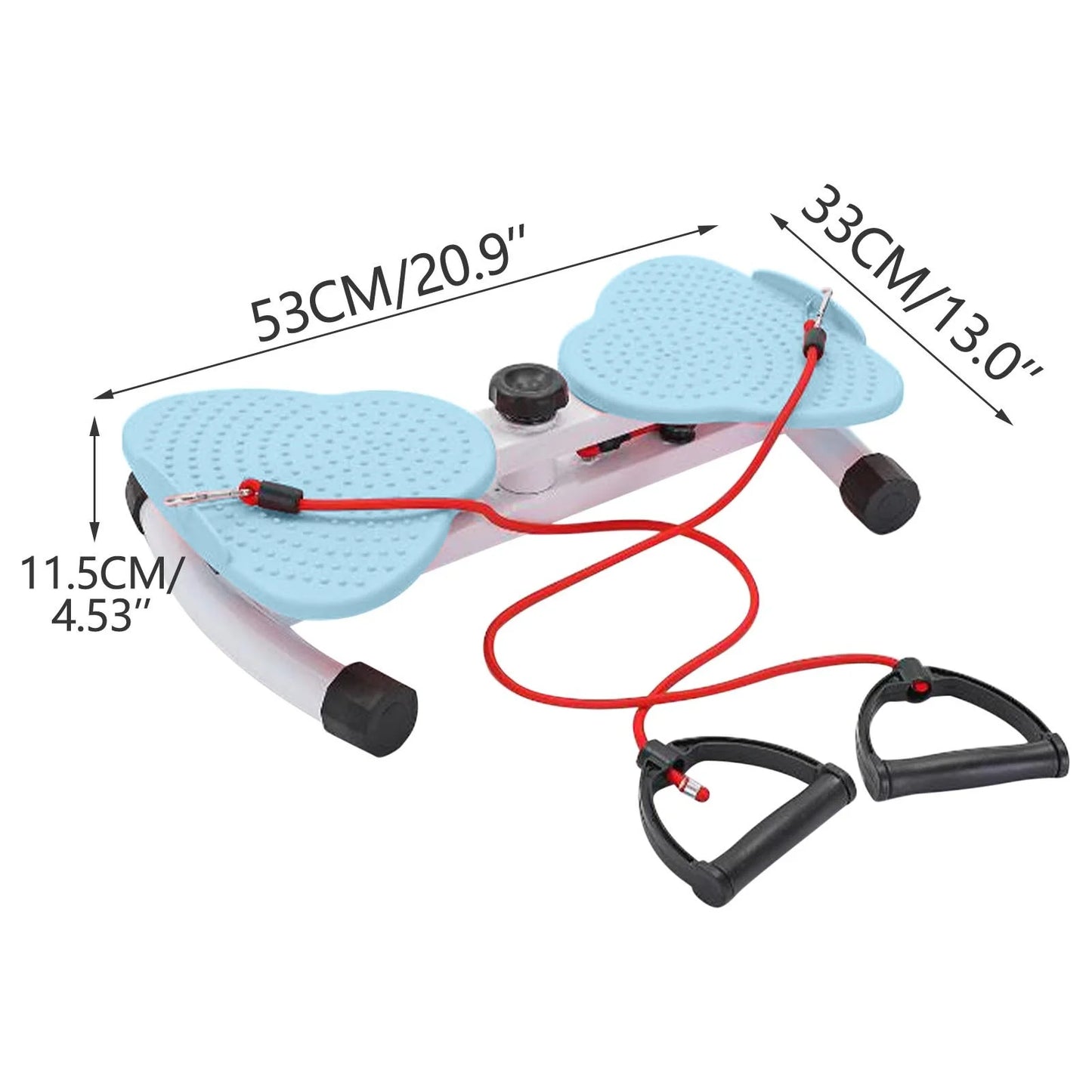 Waist Twister Machine with Resistance Bands - Ab Twist Board Non-Slip Twisting Machine Core Workouts for Home Gym Exercise Lover(Blue)