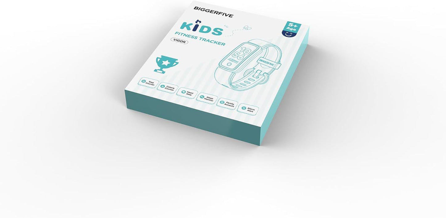 Vigor Kids Fitness Tracker for Girls & Boys Ages 5-15, Kids Watch with IP68 Waterproof, Pedometer, Activity Tracker with Heart Rate & Sleep Monitor, Calorie & Step Counter Watch