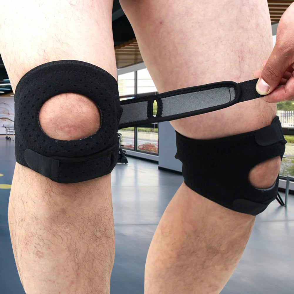 Patella Knee Support Adjustable Knee Compression Sleeve Patella Tendon Knee Strap for Arthritis Joint Ligament Injury