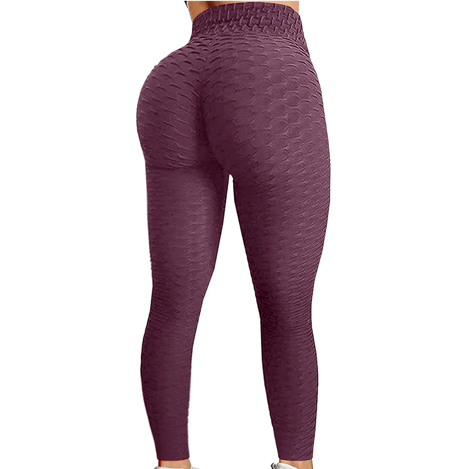 Womens High Waisted Workout Yoga Pants Seamless Butt Lifting Leggings Compression Tummy Control Stretchy Jogger Tights